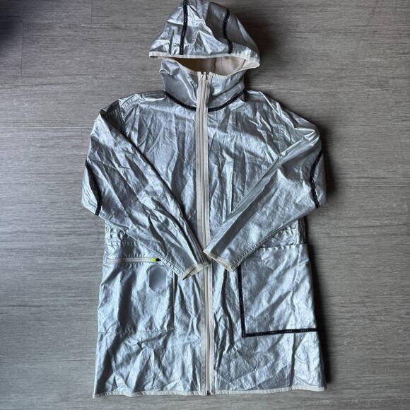 Nike NSW Tech Pack Reversible Rain Jacket Parka Womens S AR2843 Linen 14091105 - Picture 1 of 9
